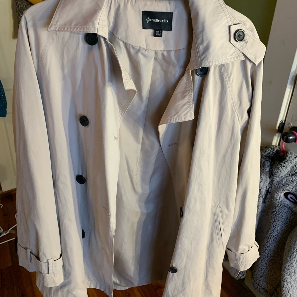Stradivarius Tan Trench Coat